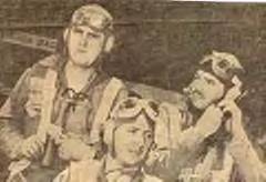 VF-6 pilots Robert Merritt, Al Fairbanks and Paul Rooney July '43 
